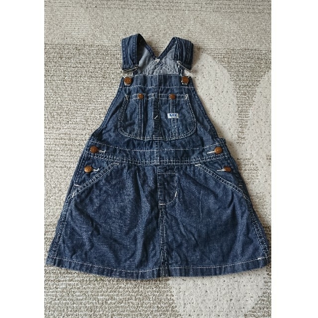 Lee(リー)のLeeキッズ サロペットスカート 110センチ キッズ/ベビー/マタニティのキッズ服女の子用(90cm~)(スカート)の商品写真