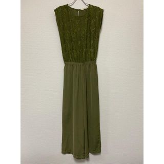 カージュ(Khaju)の美品 Khaju オールインワン パンツ カーキ(オールインワン)