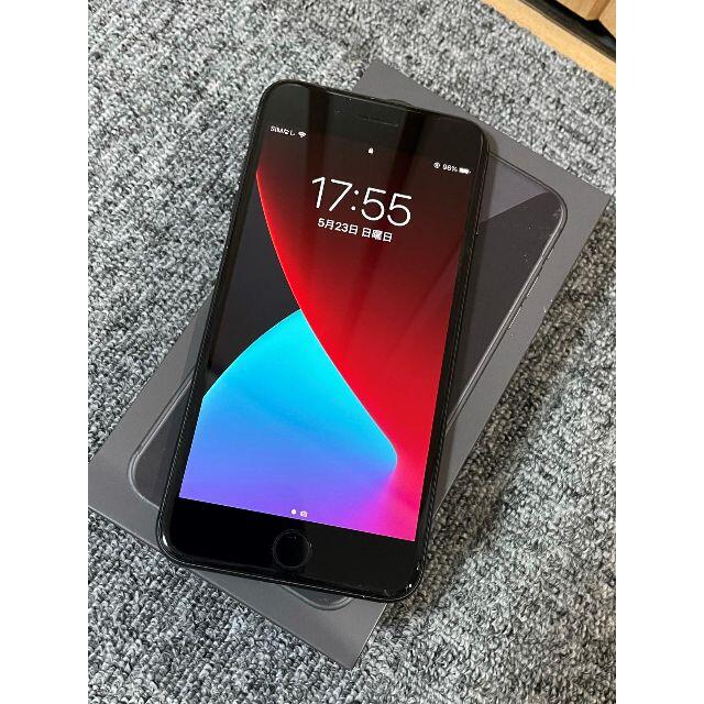 iPhone 8 Plus 256GB スペースグレー SIMフリー（品）256GB対応OS