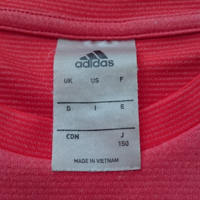 adidas(アディダス)のアディダス adidas Tシャツ 150㎝ キッズ/ベビー/マタニティのキッズ服女の子用(90cm~)(Tシャツ/カットソー)の商品写真