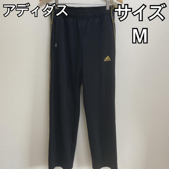 adidas　ジャージパンツ　縦ライン　ロゴ　ゆるだぼ　シンプル　スポーツウェア レディースのパンツ(その他)の商品写真