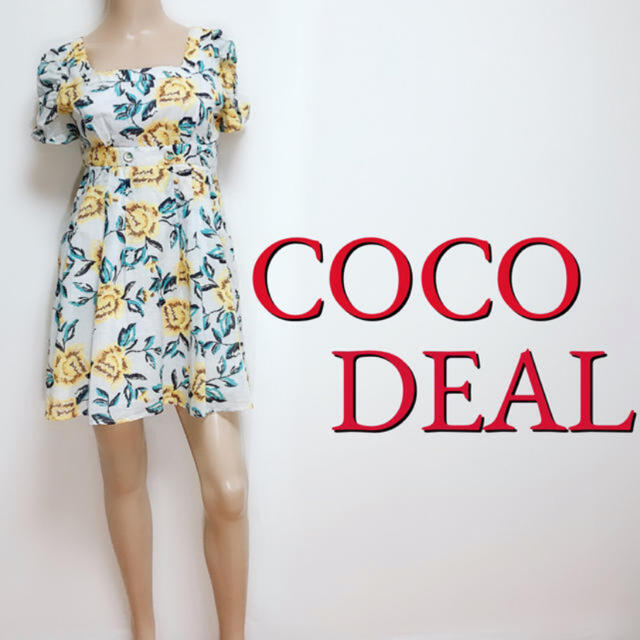 COCO DEAL(ココディール)のもて服♪ココディール きれいめフラワー フレアワンピース♡スナイデル リリディア レディースのワンピース(ミニワンピース)の商品写真