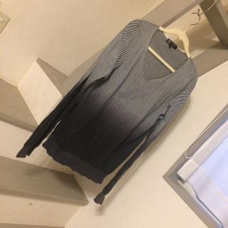 エムケーミッシェルクランオム(MK MICHEL KLEIN homme)の【ＭＫミッシェルクランオム】サマーセーター　白×黒ボーダー(ニット/セーター)