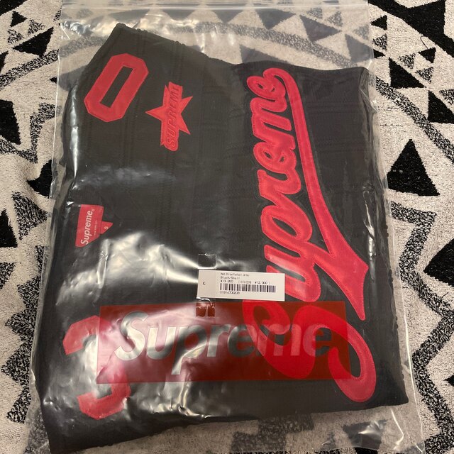 Supreme(シュプリーム)のMesh Stripe Football Jersey メンズのトップス(Tシャツ/カットソー(半袖/袖なし))の商品写真