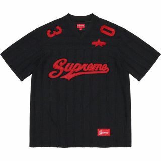 シュプリーム(Supreme)のMesh Stripe Football Jersey(Tシャツ/カットソー(半袖/袖なし))