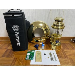 ペトロマックス(Petromax)のペトロマックス　HK500 ブラス　中古品　3点セット(ライト/ランタン)