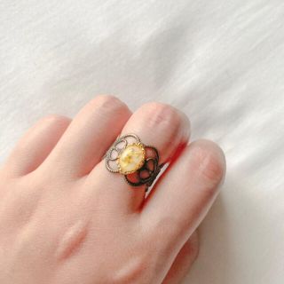 フラワー(flower)の୨୧ Vintage rétro Dryflower lace ring Ⅱ(リング)