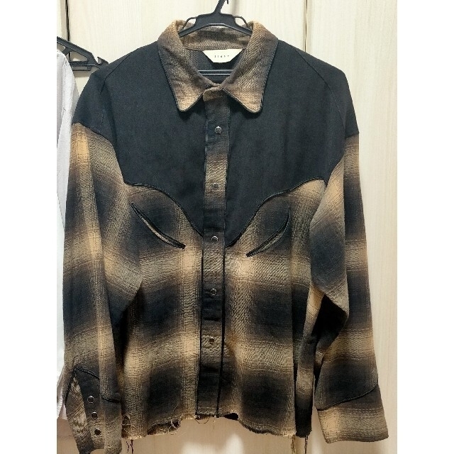 Jieda(ジエダ)のJieDa OMBRE PLAID WESTERN SHIRT メンズのトップス(シャツ)の商品写真