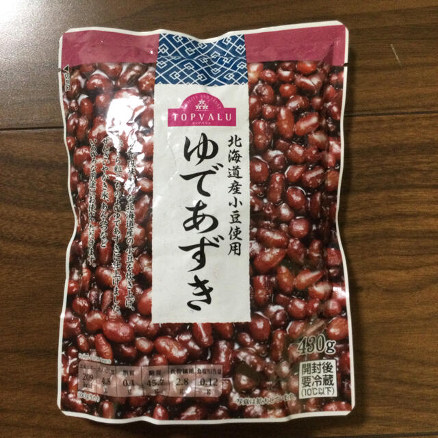 AEON(イオン)のゆであずき 400g トップバリュー 食品/飲料/酒の食品(米/穀物)の商品写真