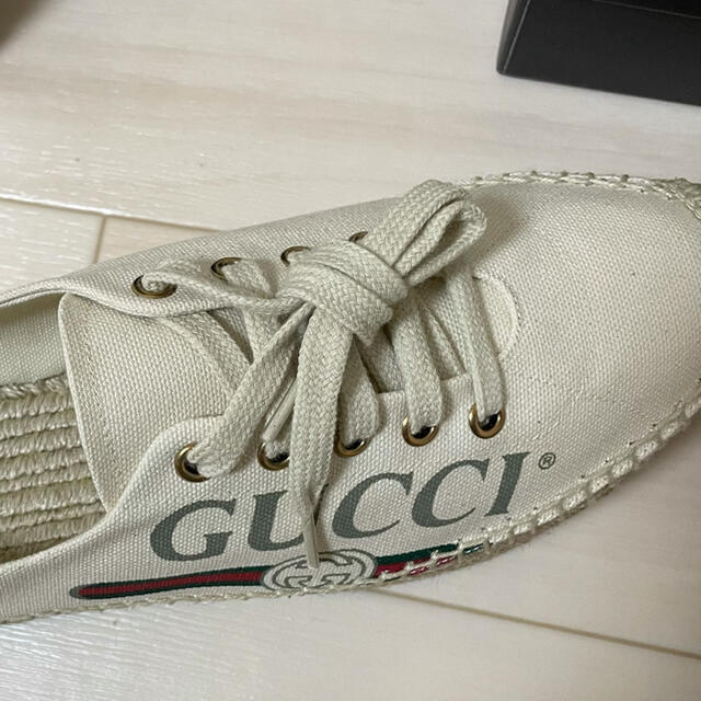 Gucci(グッチ)のGUCCI ロゴ　エスパドリーユ & ウェッジソール レディースの靴/シューズ(サンダル)の商品写真