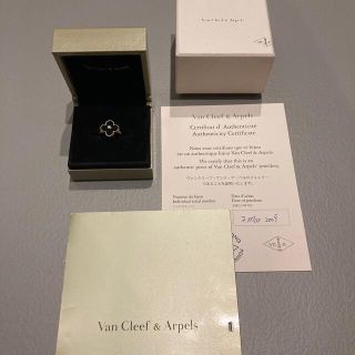 ヴァンクリーフアンドアーペル(Van Cleef & Arpels)のヴァンクリーフアンドアーペル　VCA オニキス　リング　ヴァンクリ　正規店購入(リング(指輪))