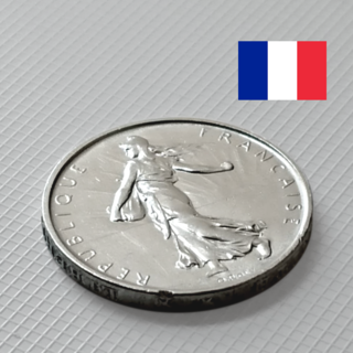 フランス 銀貨 5フラン マリアンヌ １枚(貨幣)