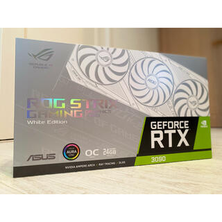 エイスース(ASUS)のROG-STRIX-RTX3090-O24G-WHITE 【最終値下予定！】(PCパーツ)