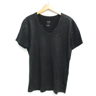 アルマーニエクスチェンジ(ARMANI EXCHANGE)のアルマーニエクスチェンジ Vネック Tシャツ カットソー 半袖 ロゴ  S (Tシャツ/カットソー(半袖/袖なし))