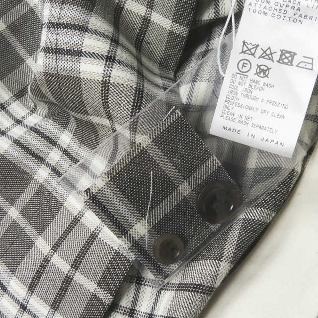 TOGA(トーガ)のTOGA トーガ 21SS 日本製 Check shirt S/S check チェックシャツ ショートスリーブ TA11-FJ070 36 グレー 半袖 TOGA ARCHIVES トップス【中古】【TOGA】 レディースのトップス(シャツ/ブラウス(半袖/袖なし))の商品写真