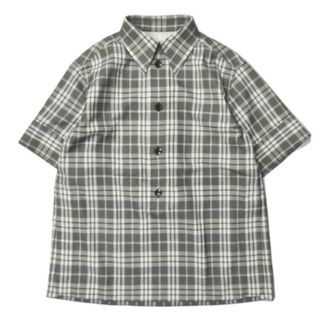 トーガ(TOGA)のTOGA トーガ 21SS 日本製 Check shirt S/S check チェックシャツ ショートスリーブ TA11-FJ070 36 グレー 半袖 TOGA ARCHIVES トップス【中古】【TOGA】(シャツ/ブラウス(半袖/袖なし))