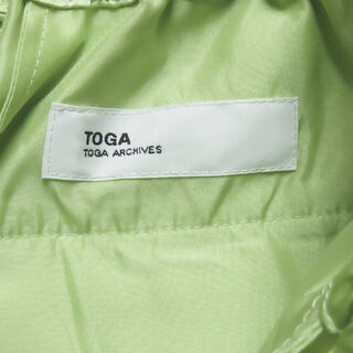 TOGA トーガ 21SS 日本製 Acetate satin pants アセテートサテンパンツ TA11-FF032 34 グリーン レイヤード  イージー TOGA ARCHIVES ボトムス【中古】【TOGA】