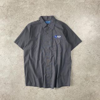 ディッキーズ(Dickies)のCiNTAS ワークシャツ 半袖 企業ロゴ 刺繍 グレー ワンポイン(シャツ)