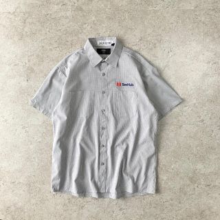 ディッキーズ(Dickies)のCiNTAS ワークシャツ 刺繍 グレー 半袖 ワンポイント 企業ロゴ(シャツ)