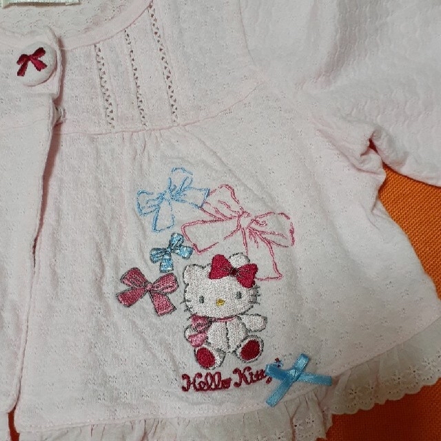 サンリオ(サンリオ)のHELLO KITTY ボレロ 90cm キッズ/ベビー/マタニティのキッズ服女の子用(90cm~)(ジャケット/上着)の商品写真