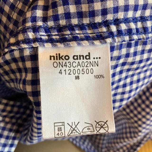 niko and...(ニコアンド)の【期間限定値下げ】niko and... 七分袖チェックシャツ レディースのトップス(シャツ/ブラウス(長袖/七分))の商品写真