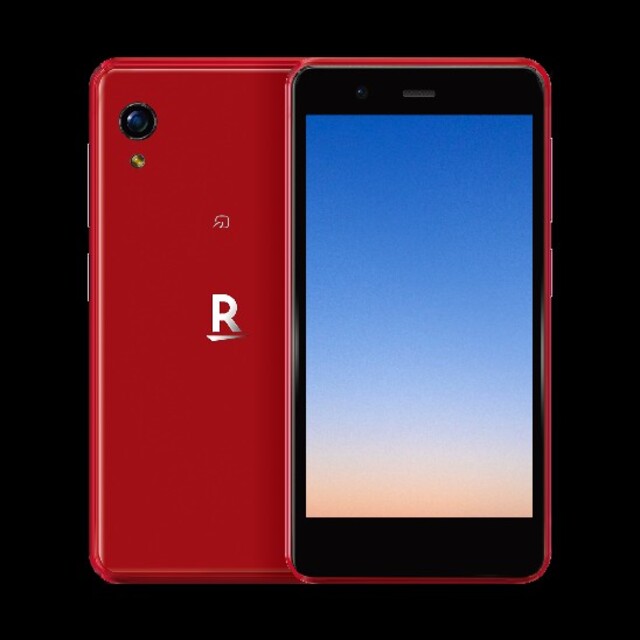 【極美品】Rakuten Mini 3GB/32GB レッド FeliCa搭載スマートフォン/携帯電話