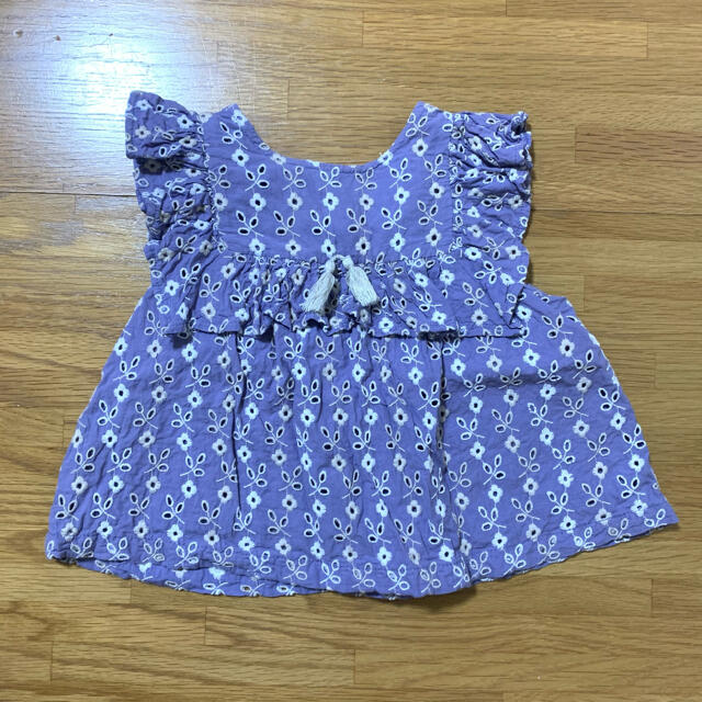 petit main(プティマイン)の花柄チュニック　100 キッズ/ベビー/マタニティのキッズ服女の子用(90cm~)(ブラウス)の商品写真