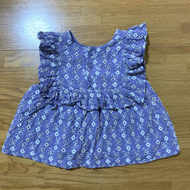 petit main(プティマイン)の花柄チュニック　100 キッズ/ベビー/マタニティのキッズ服女の子用(90cm~)(ブラウス)の商品写真