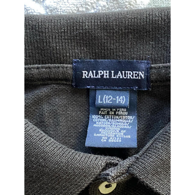 Ralph Lauren(ラルフローレン)のラルフローレン  半袖　ワンピース　黒　ビッグポニー　12-14 150 キッズ/ベビー/マタニティのキッズ服女の子用(90cm~)(ワンピース)の商品写真