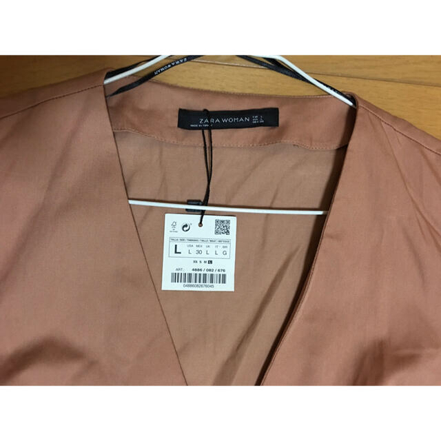 ZARA(ザラ)の新品 未使用 ZARA フロントボタンシャツ くすみピンク Lサイズ メンズのトップス(シャツ)の商品写真