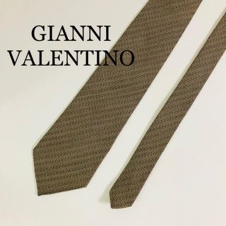 ジャンニバレンチノ(GIANNI VALENTINO)のGIANNI VALENTINO ジャンニバレンチノ ネクタイ  シルク　茶色(ネクタイ)