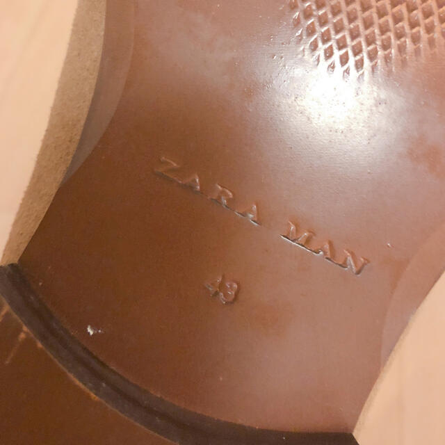 ZARA(ザラ)のZARA サイドコア　ショートブーツ　43 メンズの靴/シューズ(ブーツ)の商品写真