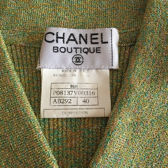 CHANEL 1996年 ヴィンテージ サマーニット ポロシャツ タンクトップ CHANEL 1996年 ヴィンテージ サマーニット ポロシャツ タンクトップ