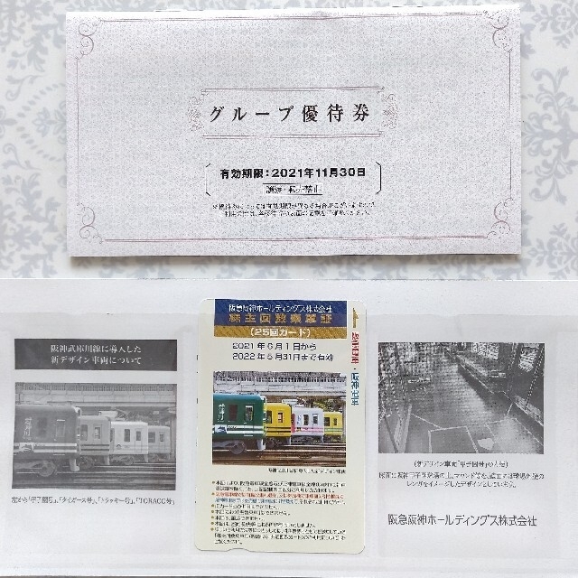 【最新】阪急阪神ホールディングス株主優待乗車証25回カード&グループ優待券の通販 by Honeys ♡｜ラクマ