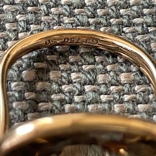 ジョージジェンセン サヴァンナ 18K スモーキークォーツ リング (L