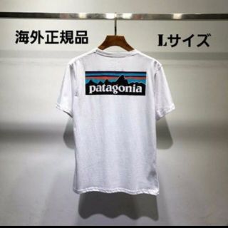 パタゴニア(patagonia)の新品　patagonia　半袖Tシャツ　ホワイト　Lサイズ(Tシャツ(半袖/袖なし))