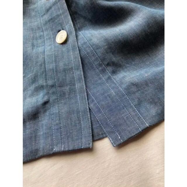 Rare Vintage Celine Linen Skirt レディースのスカート(ひざ丈スカート)の商品写真