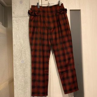 トゥーパーセントトウキョウ(2% TOKYO)の新品♡2%TOKYO チェックタックパンツ フリル トゥーパーセントトウキョウ(カジュアルパンツ)