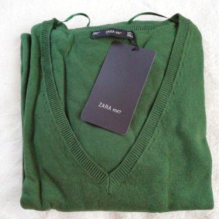 ZARA　サマーニット　深緑(ニット/セーター)