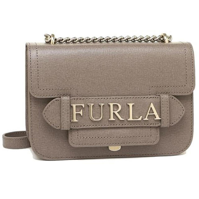 新品未使用 FURLA フルラ チェーン ショルダー バッグ btd6 グレー