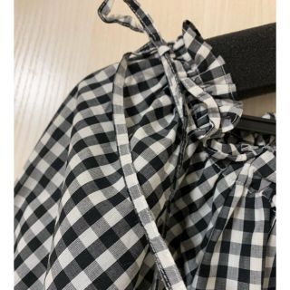 フランシュリッペ レースが可愛いチェック柄キャミブラウス