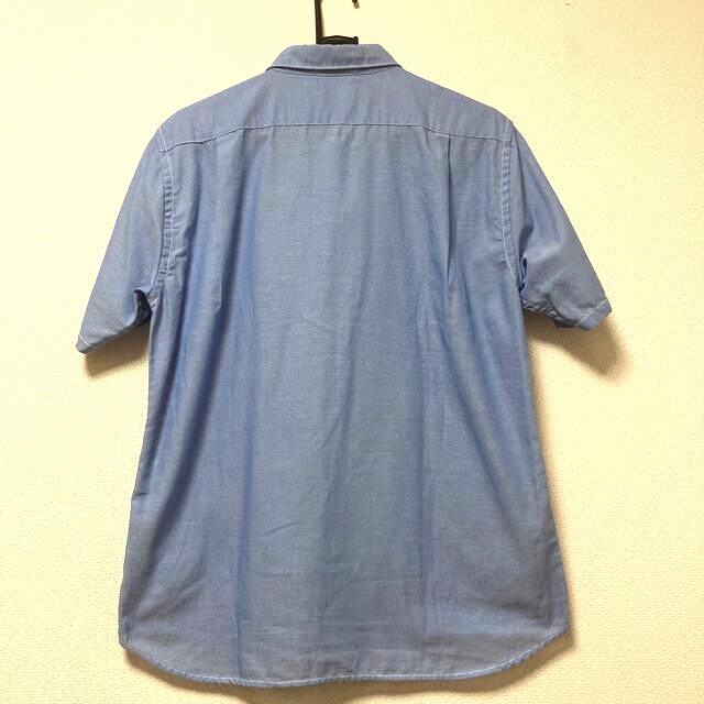 ikka(イッカ)のボタンダウン　半袖　シャツ　ライトブルー　Ｌサイズ メンズのトップス(シャツ)の商品写真