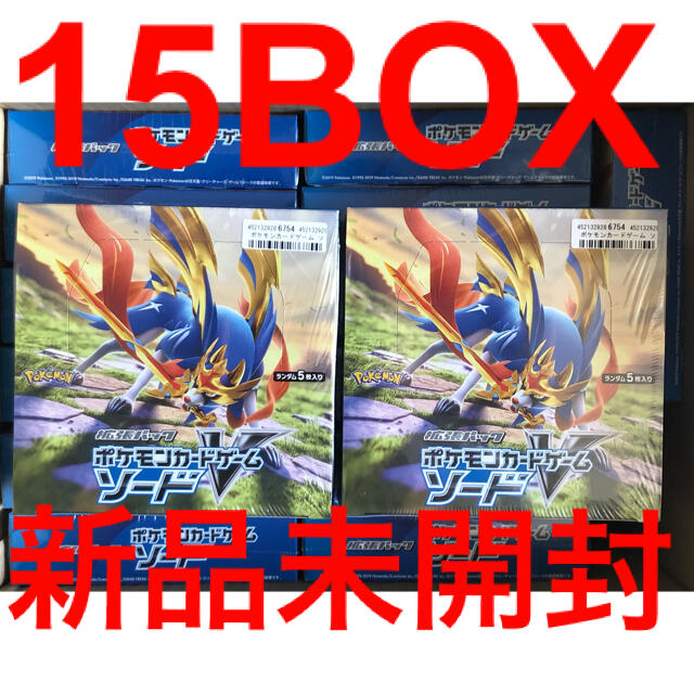 ポケモン(ポケモン)の【新品未開封】ポケモンカード ソード&シールド 拡張パック「ソード」 BOX エンタメ/ホビーのトレーディングカード(Box/デッキ/パック)の商品写真