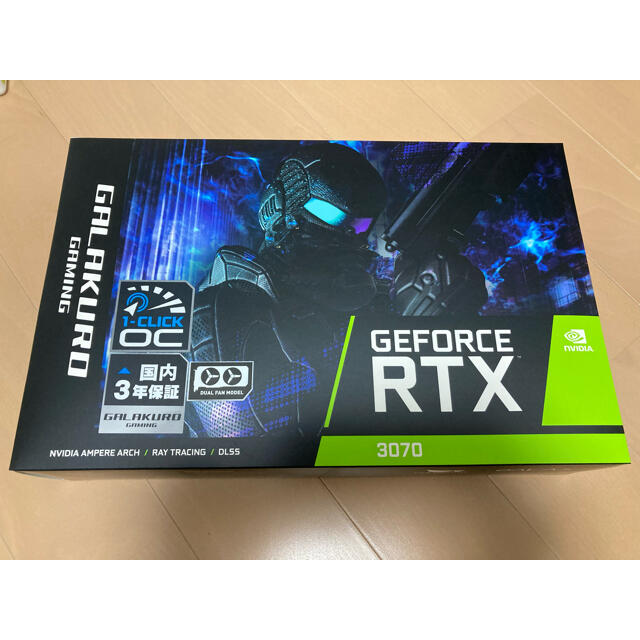 PCパーツGeForce RTX3070 玄人志向　GALAKURO