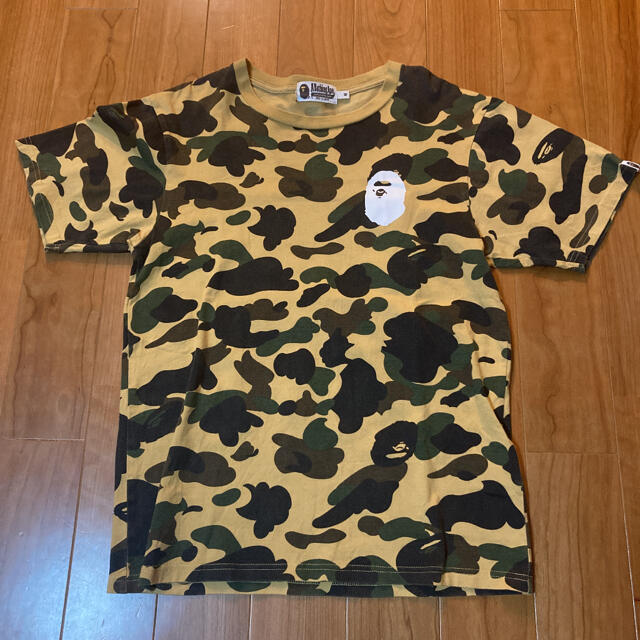 A BATHING APE アベイシングエイプ 半袖 TシャツⓂ️イエローカモ