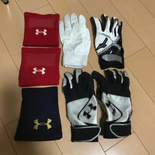 アンダーアーマー(UNDER ARMOUR)の野球　リストバンド　バッティンググローブ まとめ売り(その他)