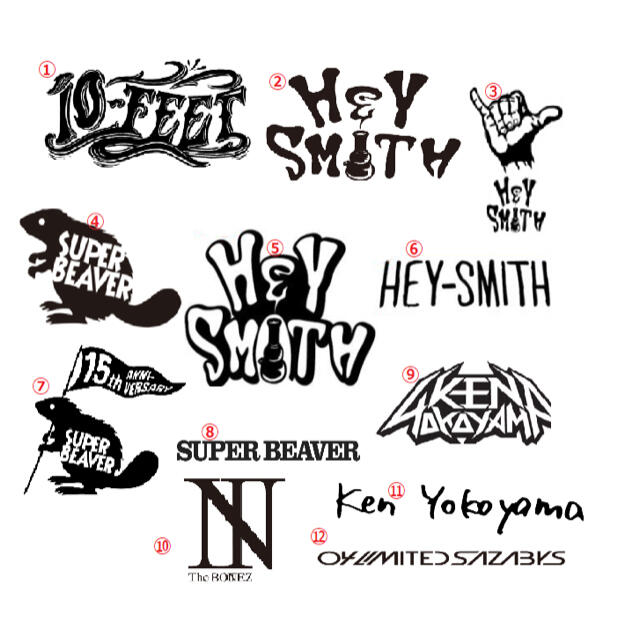 ステッカー 10-FEET HEY-SMITH SUPER BEAVER