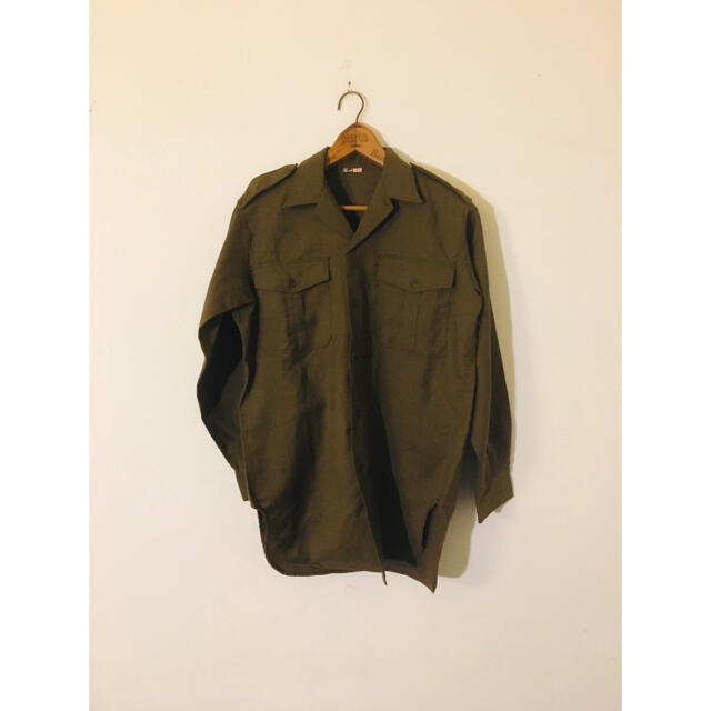 【新品】デッドストック  フランス軍 ウールシャツ 60s