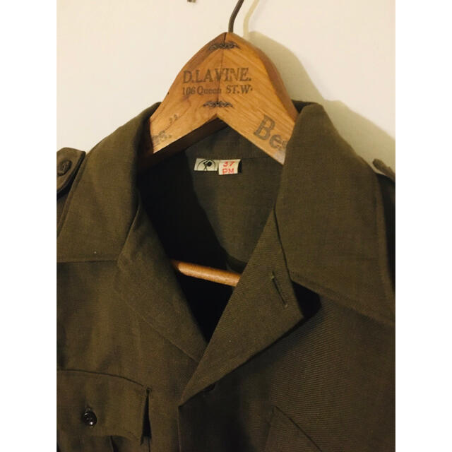 【新品】デッドストック  フランス軍 ウールシャツ 60s 3