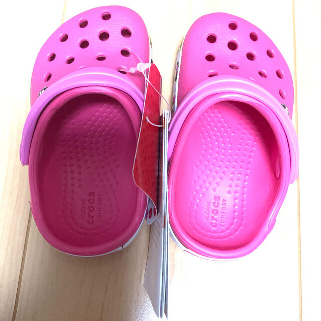 crocs(クロックス)のディズニークロックス ミニー  12cm キッズ/ベビー/マタニティのベビー靴/シューズ(~14cm)(サンダル)の商品写真